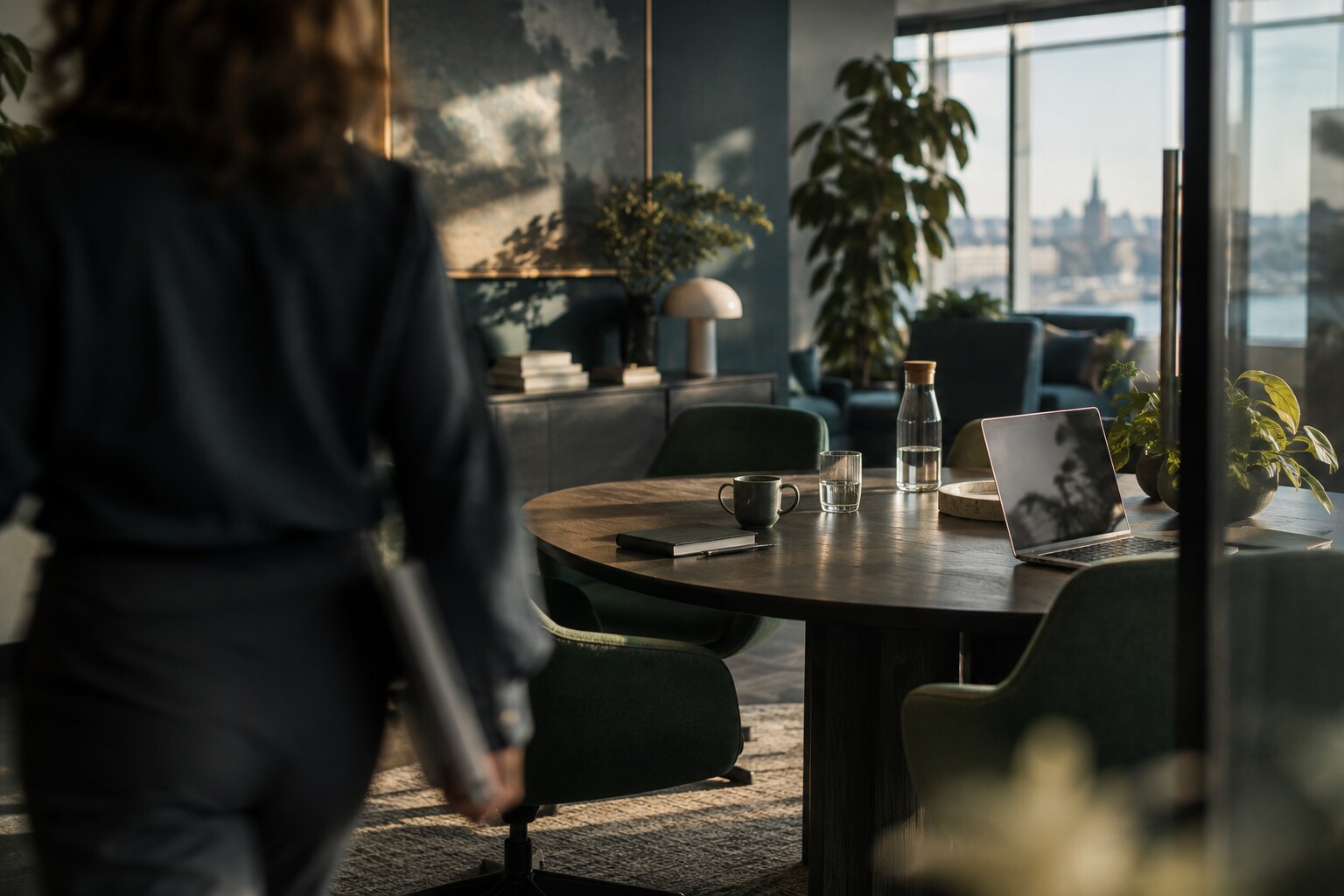 Illustrative digital-company workspace