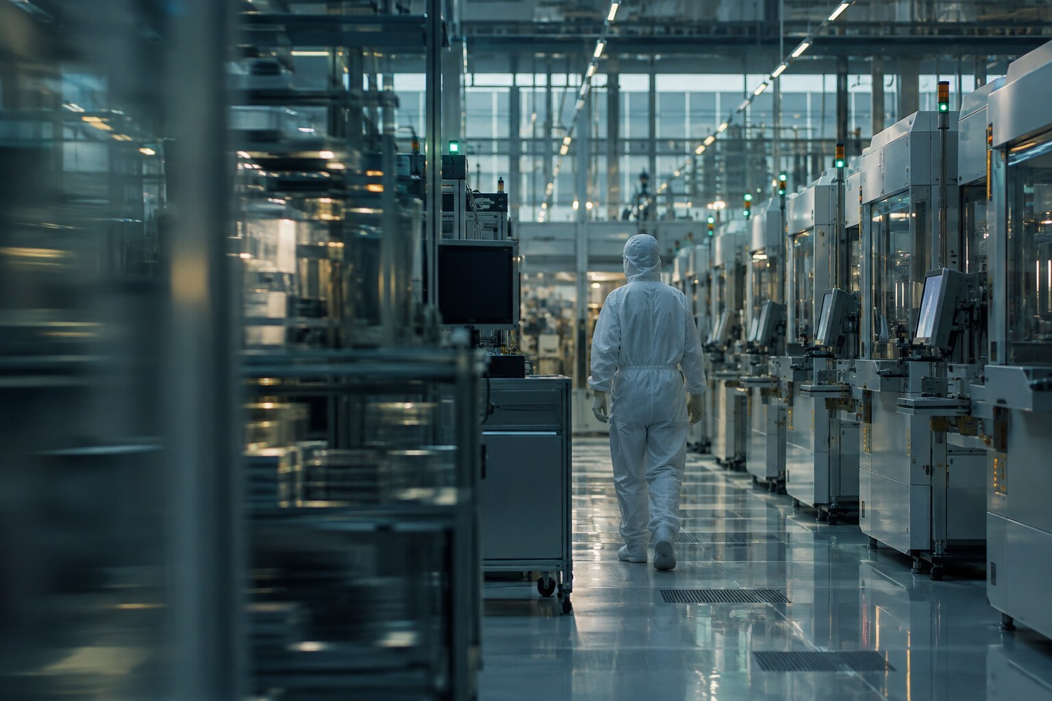 Illustrative semiconductor manufacturing scene